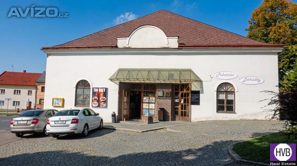 Prodej stavby občanské vybavenosti, cca 380 m2, v centru města Přibyslav, okr. Havlíčkův Brod