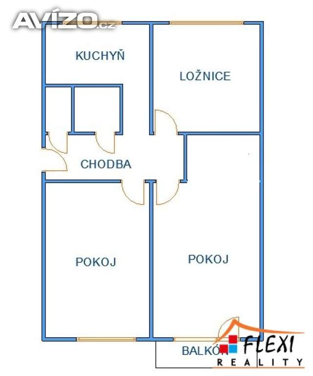 Foto inzerátu Prodej bytu 3+1 76 m² ve zvýšeném přízemí na ul. Výškovická, Ostrava - Zábřeh