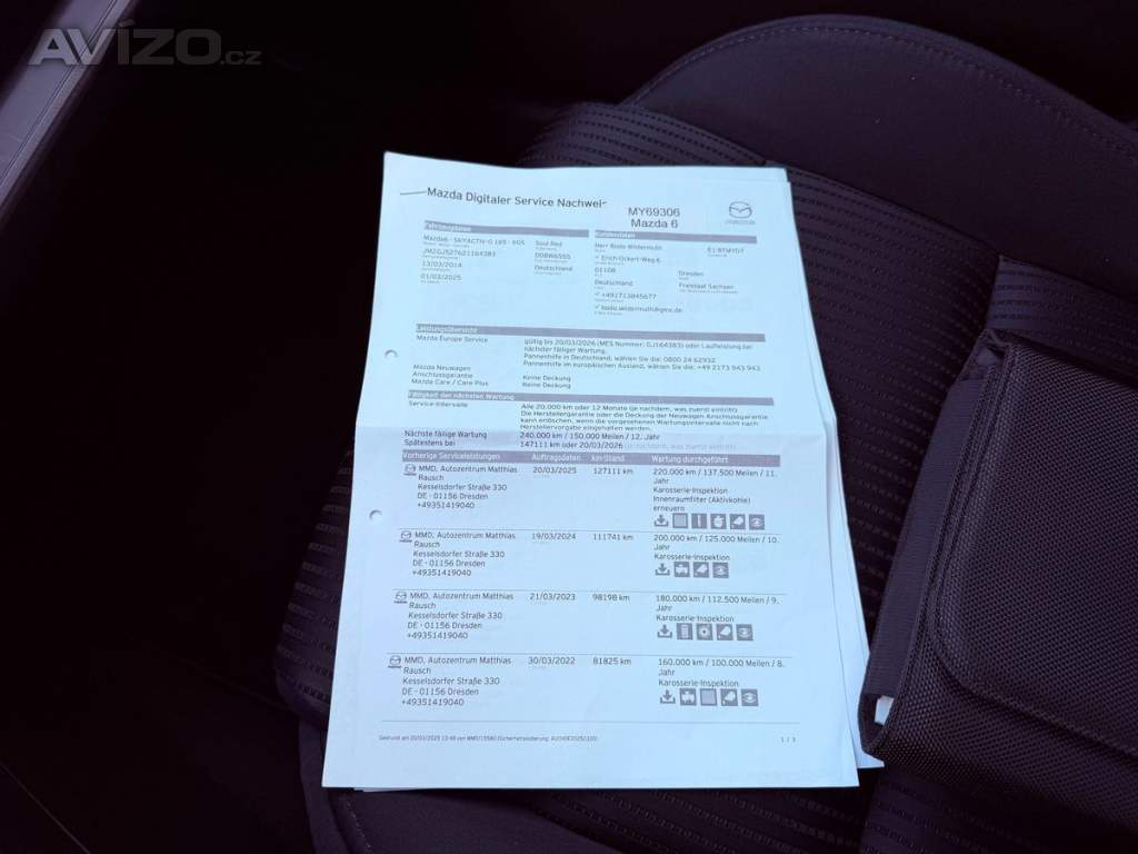Foto inzerátu Mazda 6 2.0 Skyactiv Sports-Line, 1.Ma