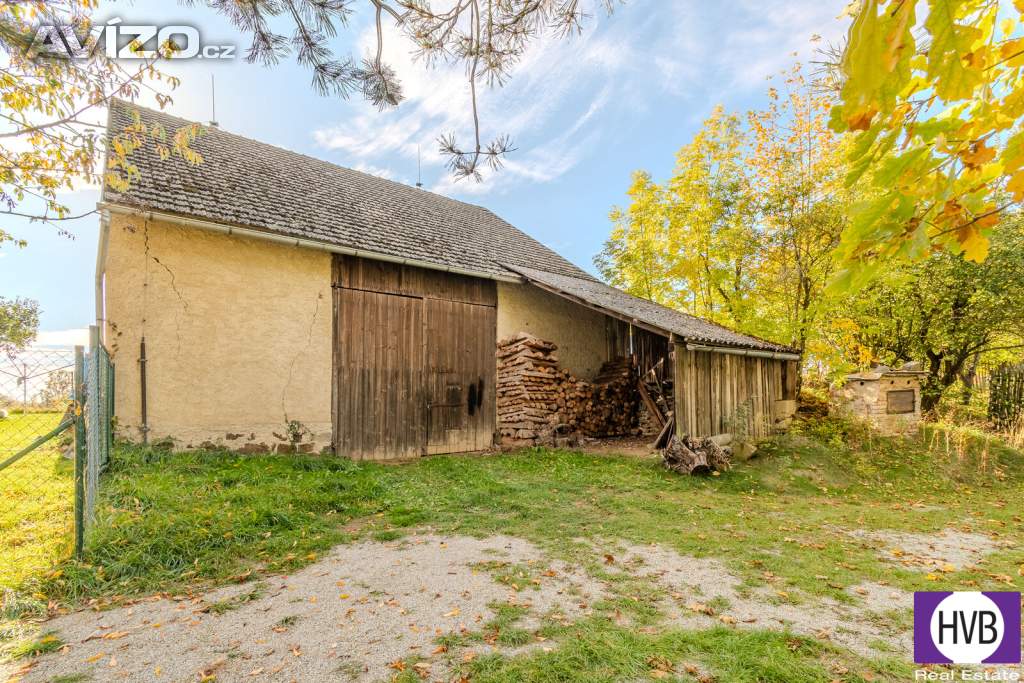 Prodej stodoly 135 m2, pozemek 310 m2, Svučice, okr. Písek