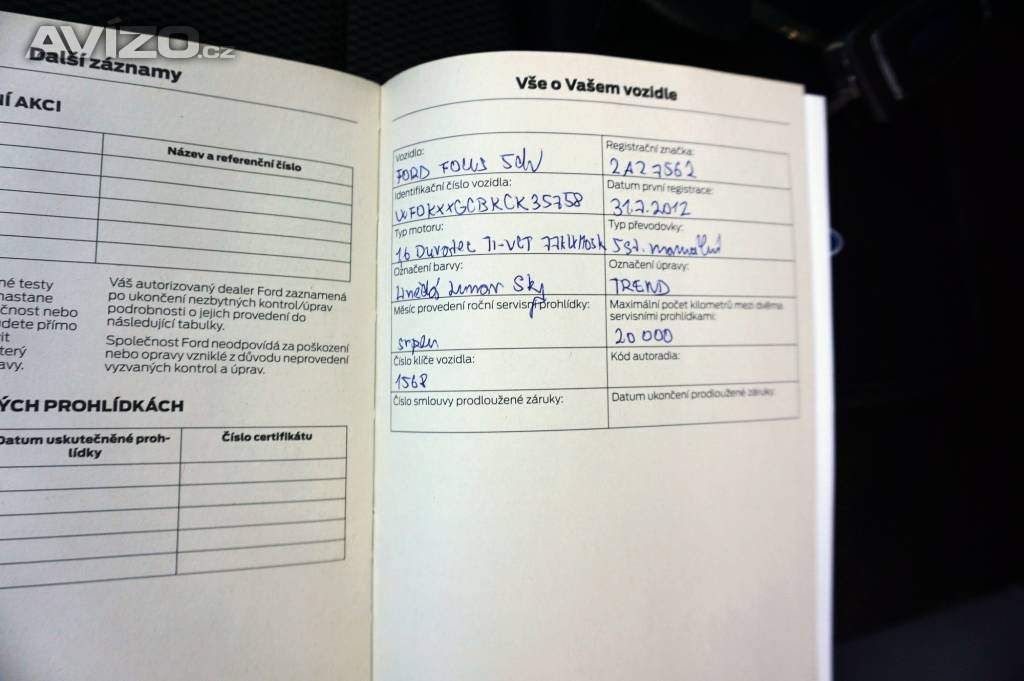 Foto inzerátu Ford Focus TREND 1,6 16V 77 kW