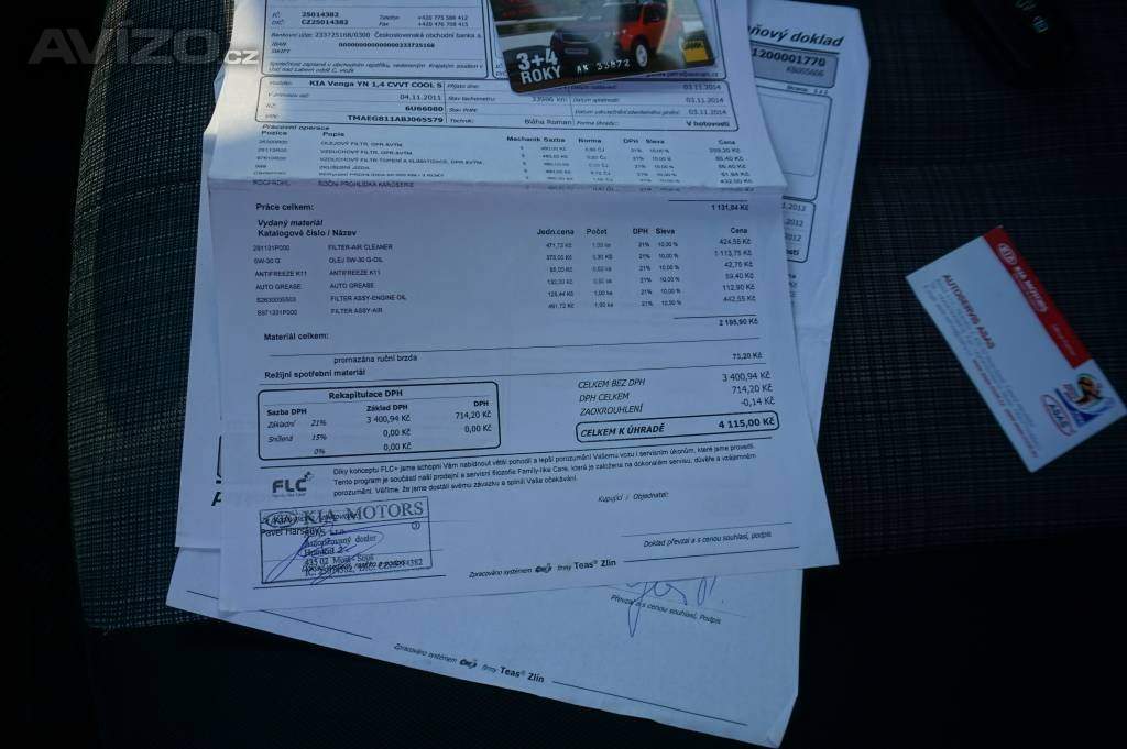 Foto inzerátu Kia Venga 1,4 CVVT 66 kW