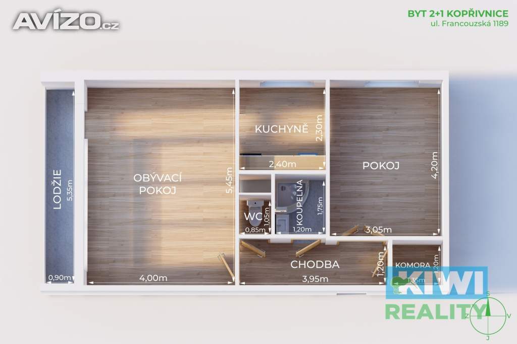 Foto inzerátu Prodej bytu 2+1 51 m², Kopřivnice