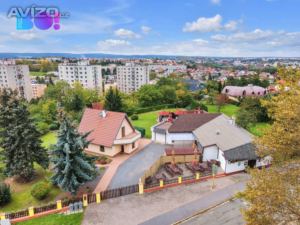 Prodej restaurace a rodinného domu 3+1, ulice Na Výsluní, Chrudim
