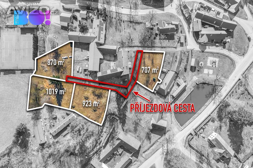 Prodej stavebního pozemku 923 m², Děbolín, Jindřichův Hradec