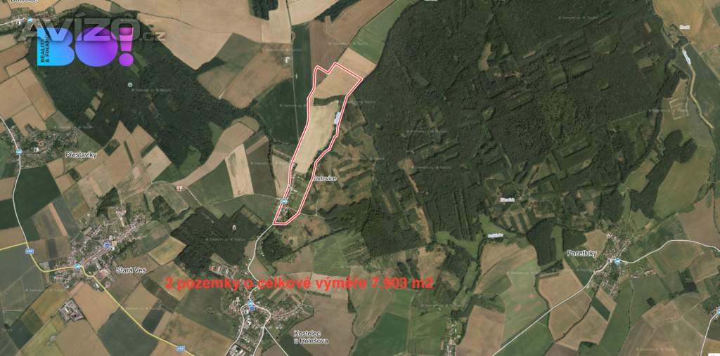 Prodej pole, 2477 m2, Karlovice u Holešova