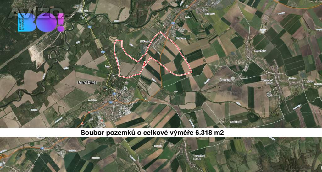 Prodej pole, 6318 m², Lidéřovice na Moravě