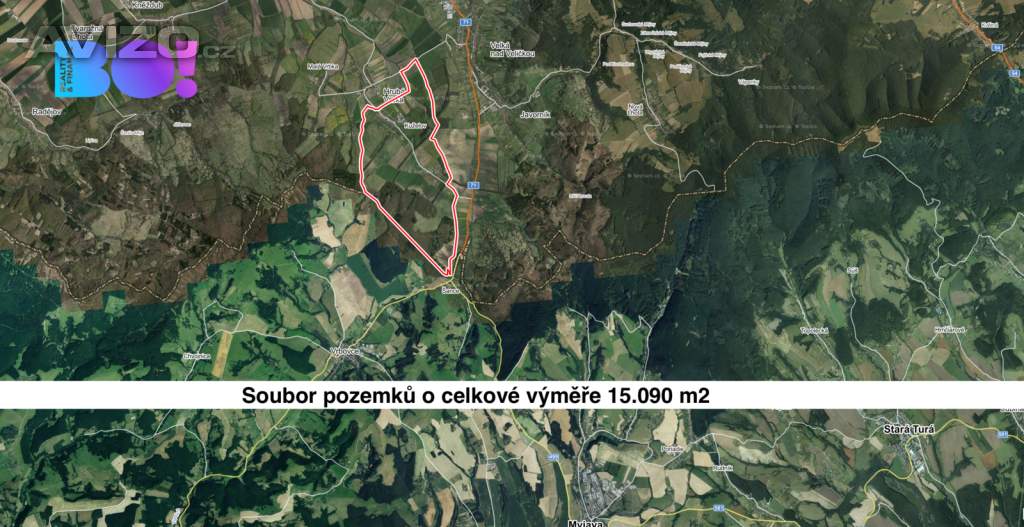 Prodej louky, 15090 m², Kuželov