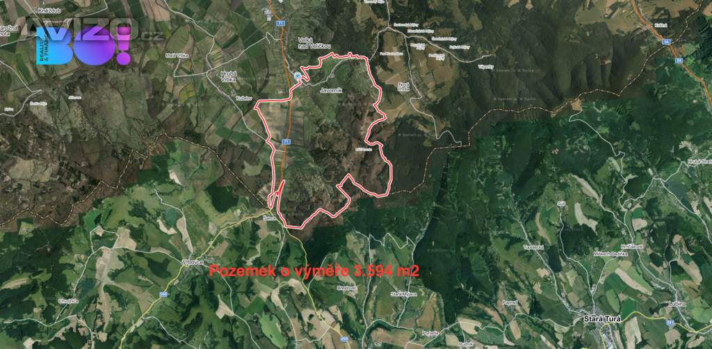 Prodej pole, 3594 m², Javorník nad Veličkou