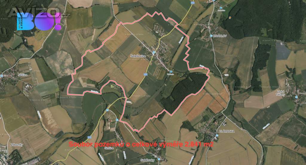 Prodej pole, 2841 m², Šelešovice