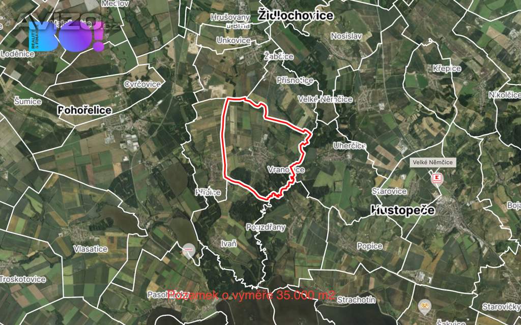 Prodej pole, 35000 m2, Vranovice nad Svratkou