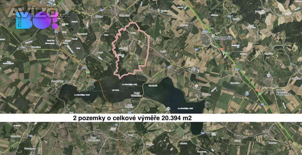 Prodej pole, 20394 m², Pouzdřany