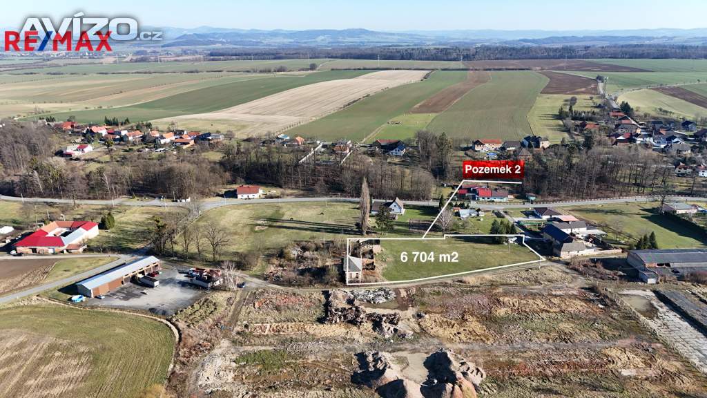 Prodej pozemku o výměře cca 6 704 m2 v obci Vražné - Hynčice