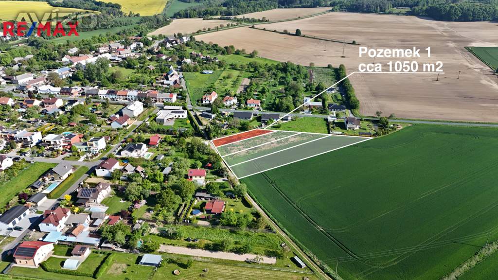 Prodej stavebního pozemku o výměře 1 050 m² na výstavbu RD, Lazníky, okr. Přerov