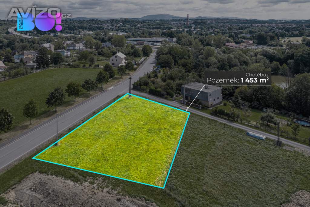 Prodej stavebního pozemku 1453 m², Chotěbuz