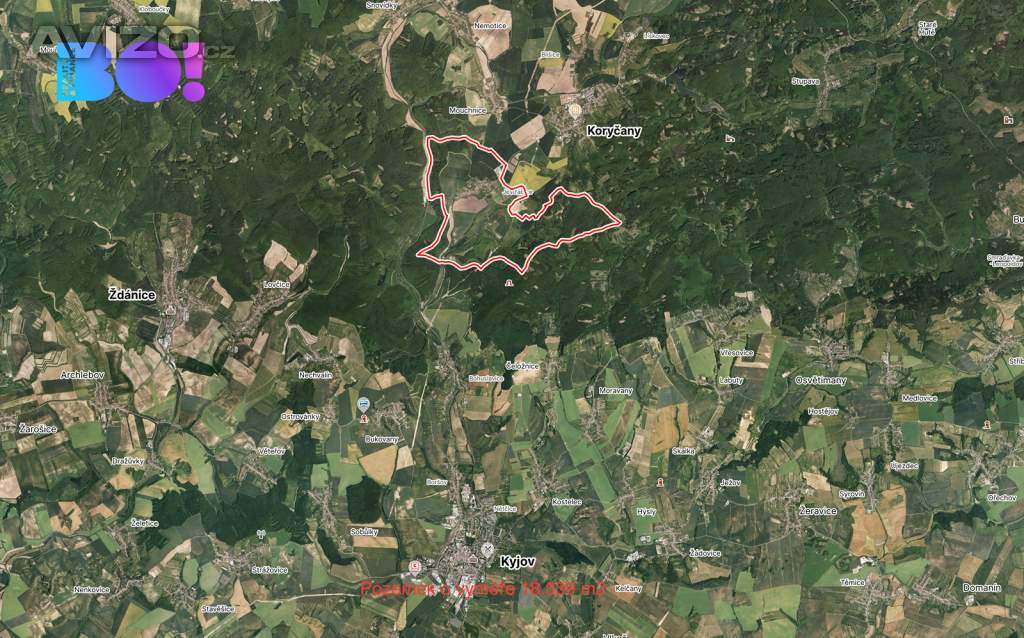 Prodej pole, 18839 m² Kunín
