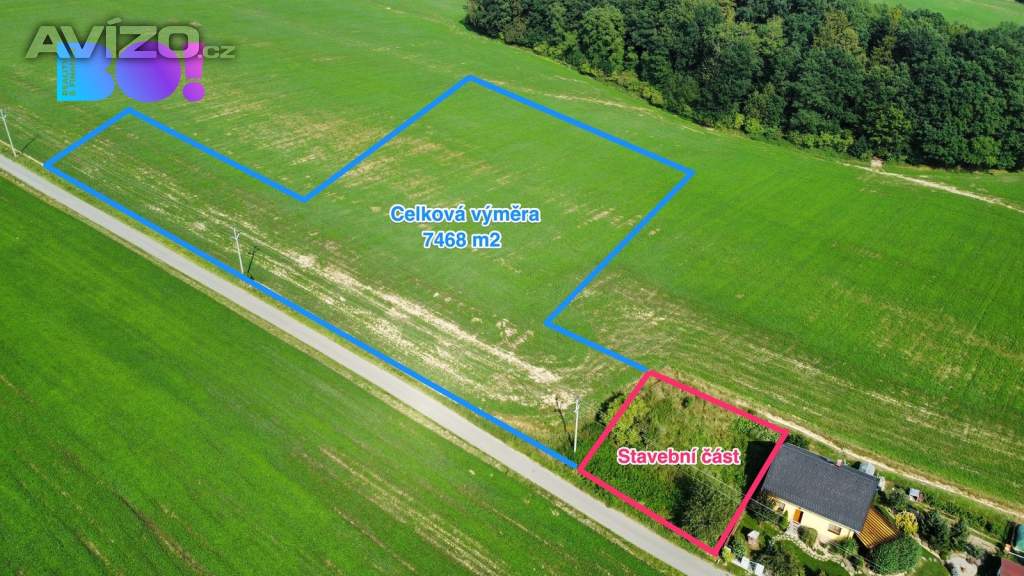 Prodej souboru pozemků 7 468 m², Skalice u Frýdku-Místku
