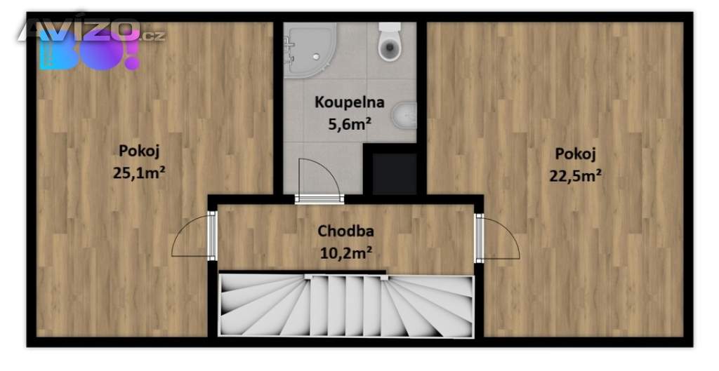 Foto inzerátu Prodej řadového rodinného domu 5+kk se zahradou a dvougaráží, Praha 8 - Staré Ďáblice