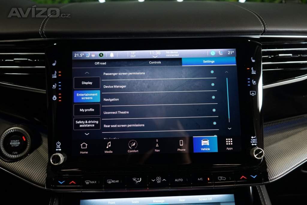 Foto inzerátu Jeep Grand Wagoneer SERIES2*360*MASÁŽ*MULTIMEDIA*7