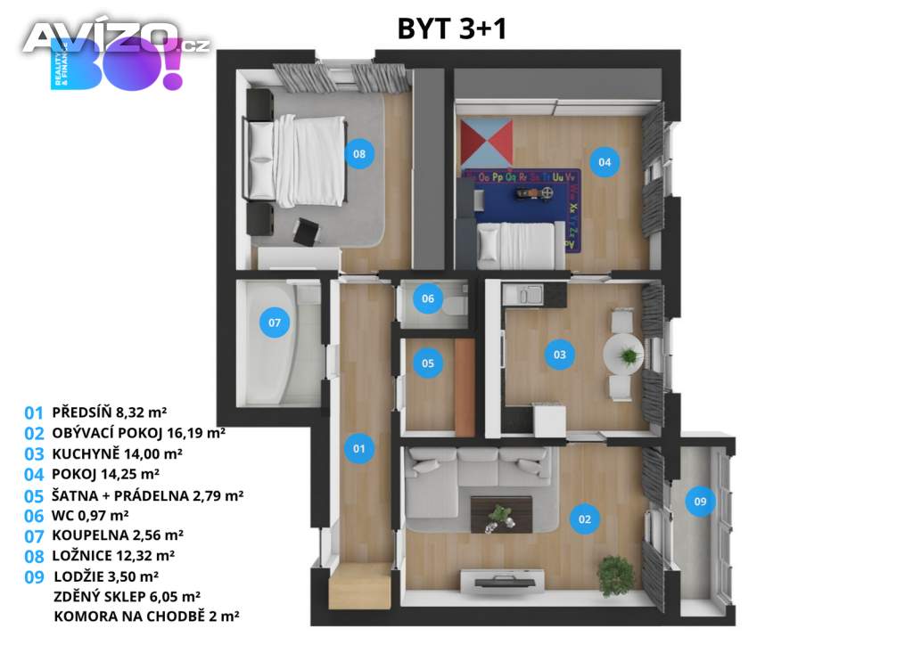 Foto inzerátu Prodej bytu 3+1, Zubří