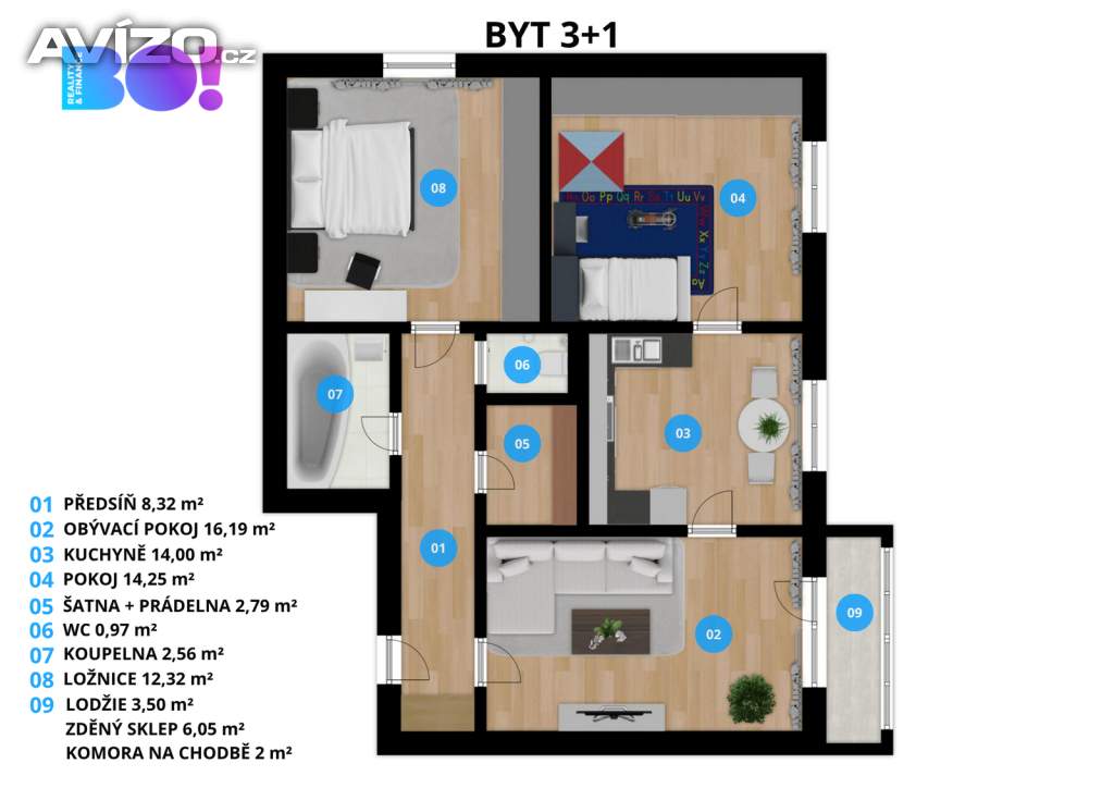 Foto inzerátu Prodej bytu 3+1, Zubří