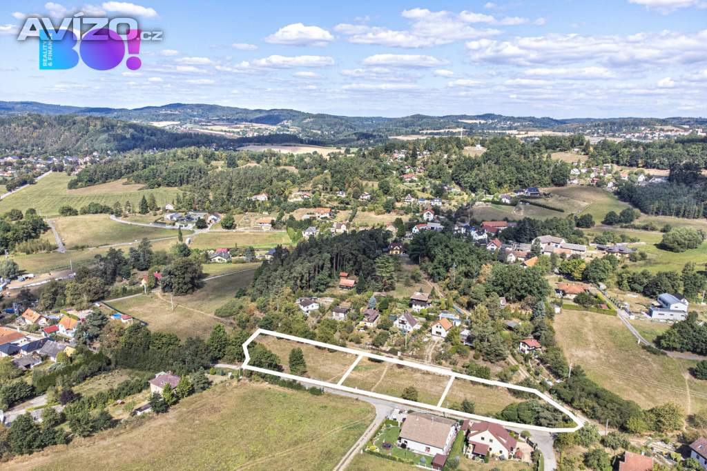 Prodej 3x pozemek určený k výstavbě, 1000 m², Pyšely, Borová Lhota, okr. Benešov