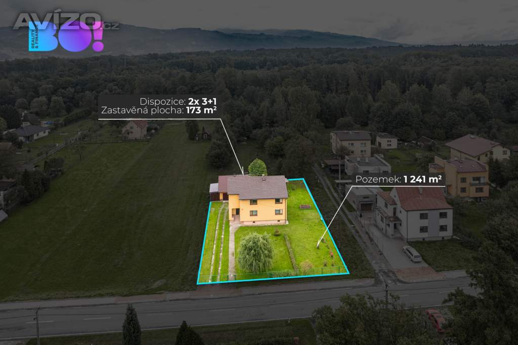Prodej dvougeneračního rodinného domu 6+2, 160m², pozemek 1070m²