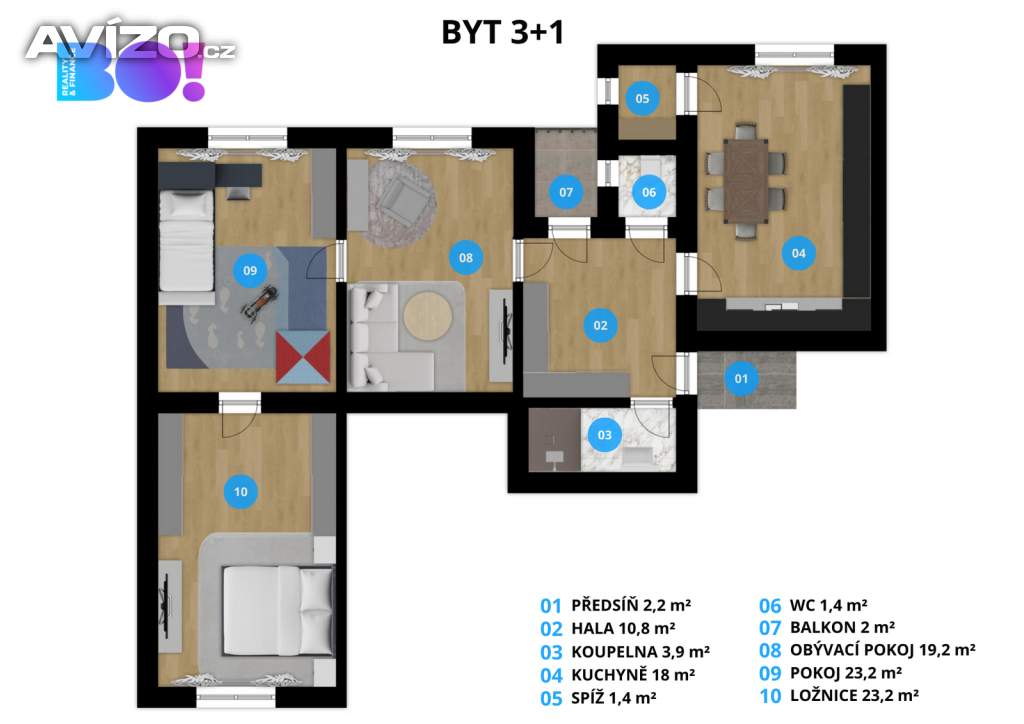 Foto inzerátu Prodej bytu 3+1 103 m² Čsl. armády, Šumperk