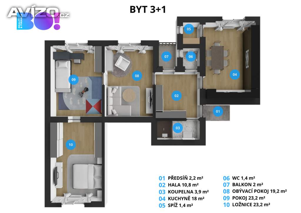 Foto inzerátu Prodej bytu 3+1 103 m² Čsl. armády, Šumperk