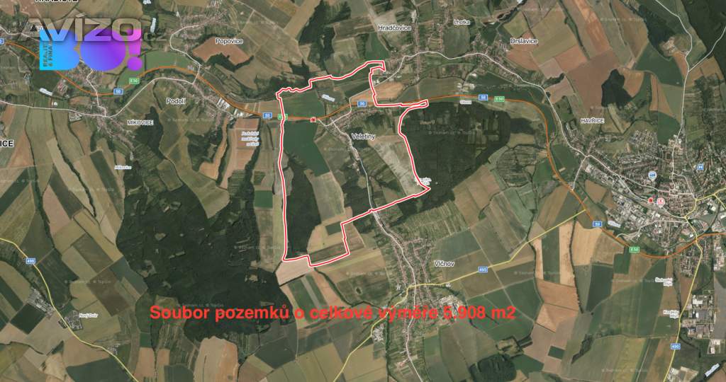 Prodej pole, 5908 m², Veletiny