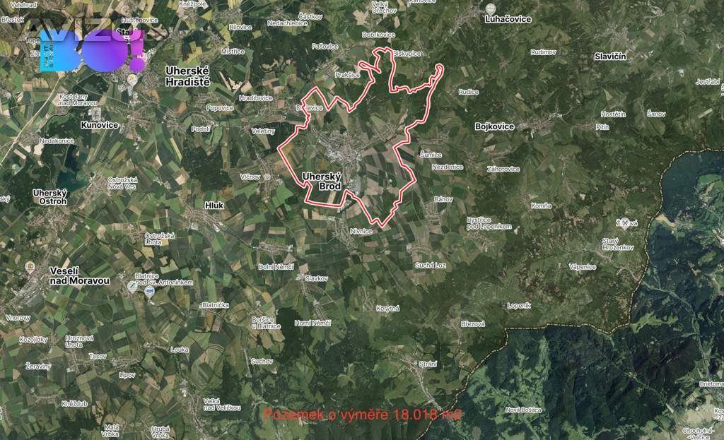 Prodej pole, 23786 m², Uherský Brod
