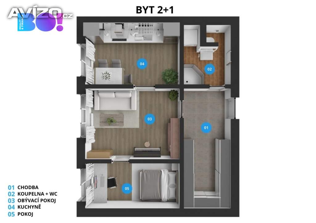 Foto inzerátu Pronájem bytu 2+1, 42 m², ul. Habrová, Třinec