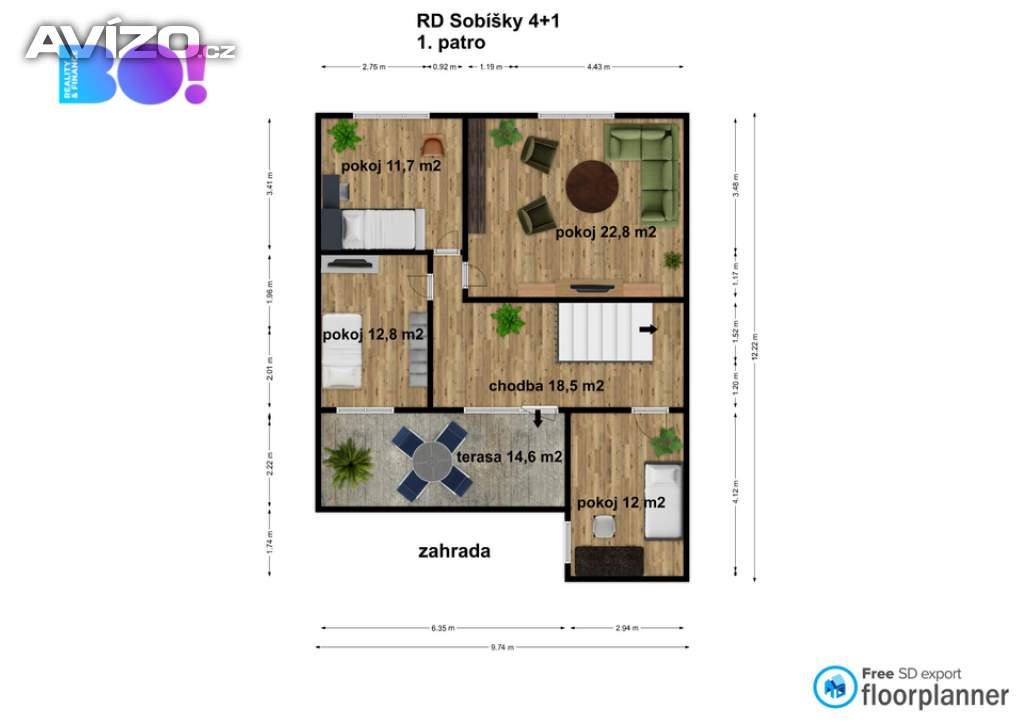 Foto inzerátu Prodej rodinného domu se zahradou, Sobíšky