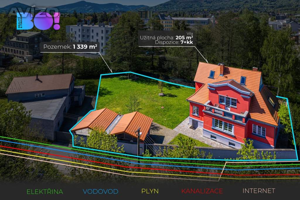 Foto inzerátu Prodej vily 7+kk se stavebním pozemkem, Frýdlant nad Ostravicí