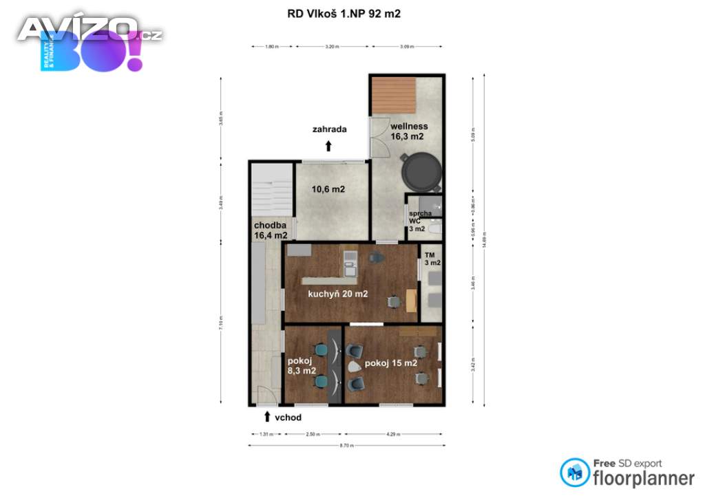 Foto inzerátu Prodej rodinného domu 7+2, Vlkoš