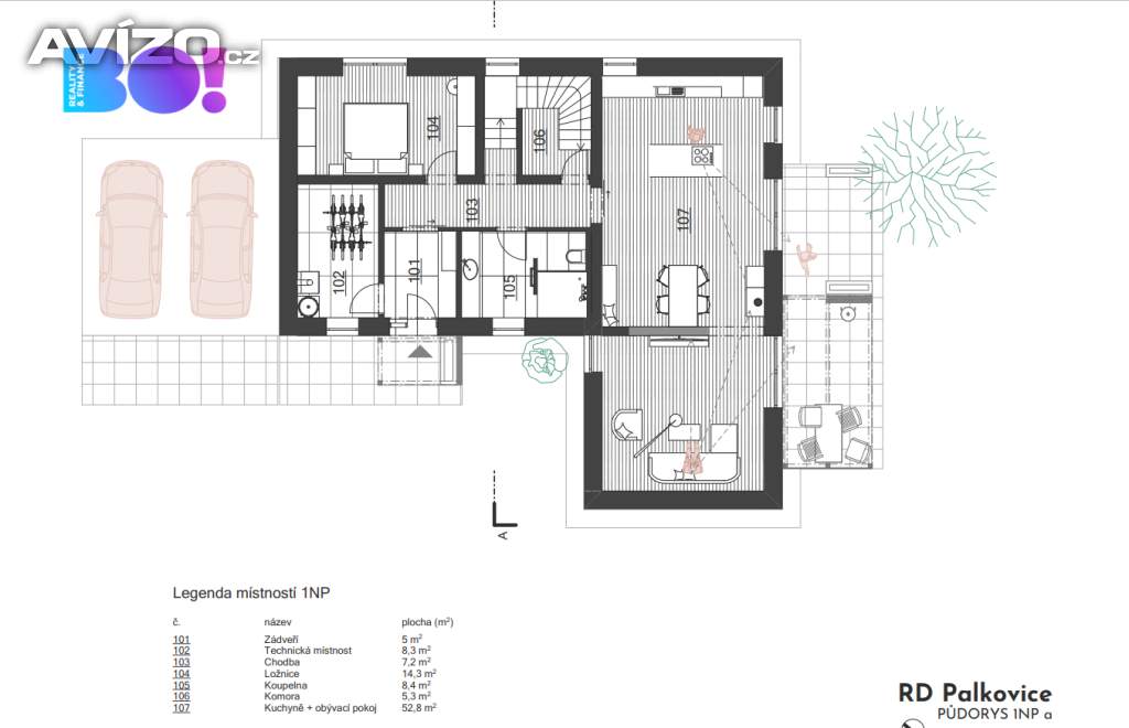 Foto inzerátu Prodej hrubé stavby moderního rodinného domu 4+kk v Palkovicích