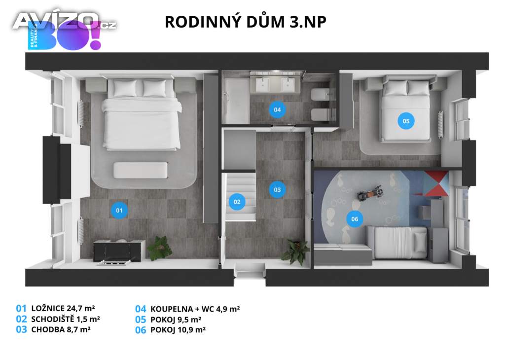 Foto inzerátu Luxusně zrekonstruovaný řadový dům 239 m² s pozemkem 508 m², na ul. Hýlová, Ostrava – Výškovice