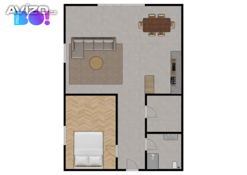 Foto inzerátu Pronájem bytové jednotky 2+kk v novostavbě rodinného domu, Pustá Polom