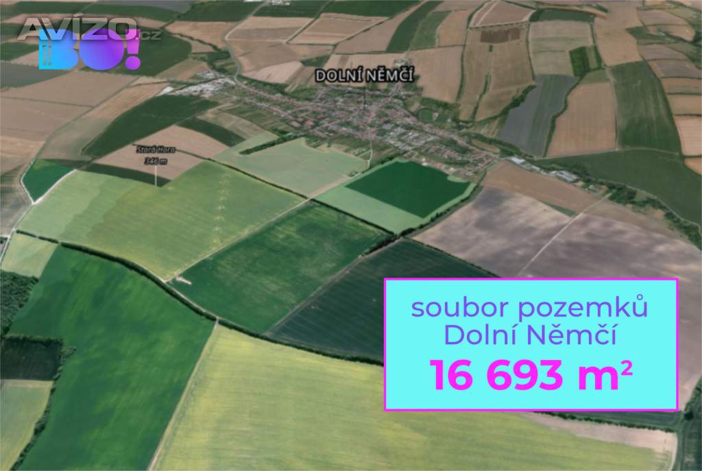Prodej pole, 16 693 m², Dolní Němčí