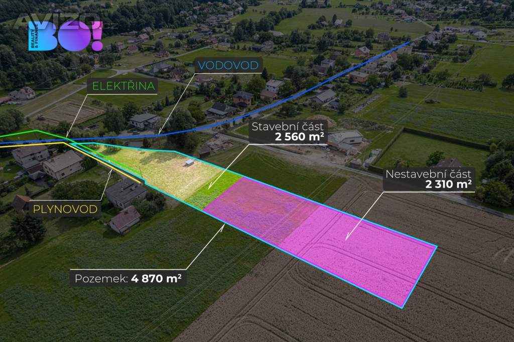 Foto inzerátu Prodej stavebního pozemku – Třinec - Konská, 2 560 m²