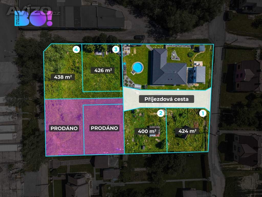 Foto inzerátu Prodej stavebního pozemku 438 m², ul. Za Panelárnou, Petrovice U Karviné