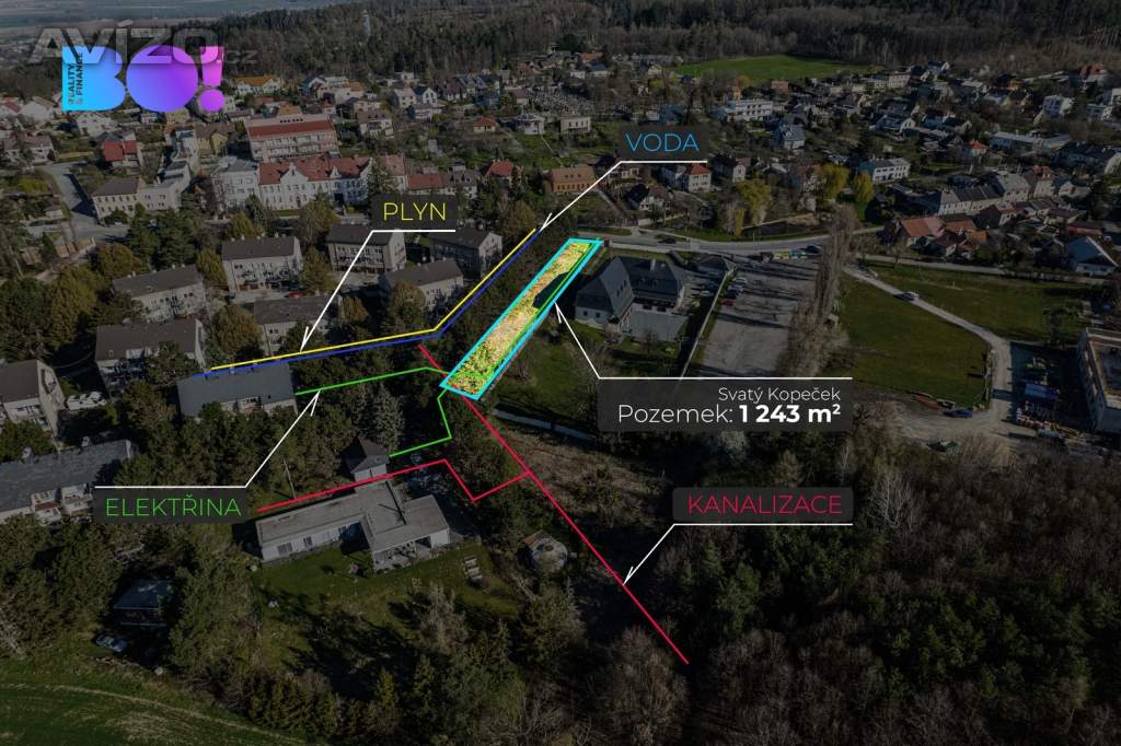 Prodej stavební parcely, Olomouc-Svatý Kopeček
