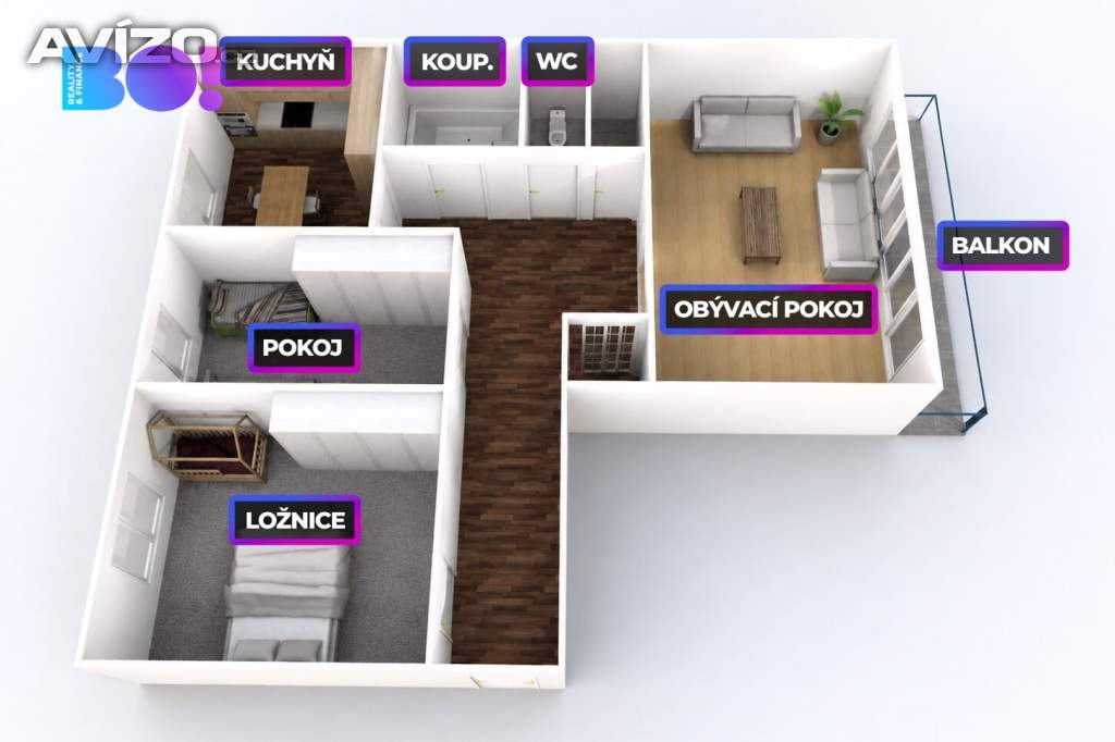 Foto inzerátu Prodej bytu 3+1, 78 m², Staré Hamry
