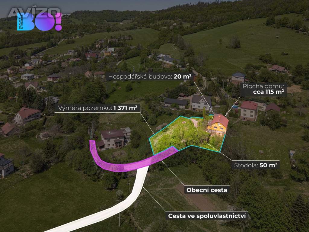 Prodej rodinného domu, pozemek 1371m2, Vendryně