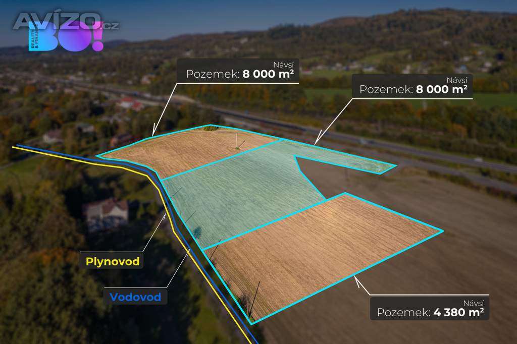Foto inzerátu Prodej komerčního pozemku 4380 m², Návsí