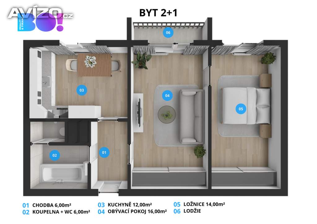 Foto inzerátu Prodej bytu 2+1, 54 m², Lukavice