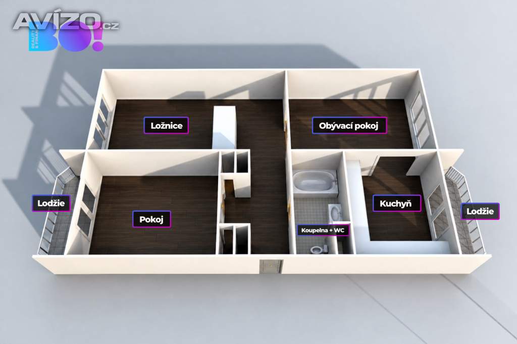 Foto inzerátu Prodej bytu 3+1, 70,5 m², ul. Krátká, Třinec - Lyžbice