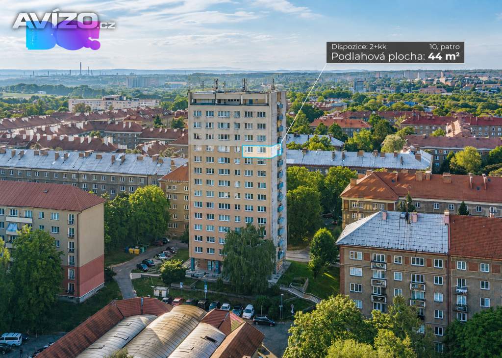 Foto inzerátu Byt 2+kk s výhledem na Beskydy | 44 m² | Havířov, ul. Vardasova