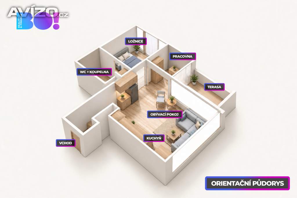 Foto inzerátu Prodej střešního bytu s terasou, 2+kk, 65m², Vinohradská ul., Strašnice