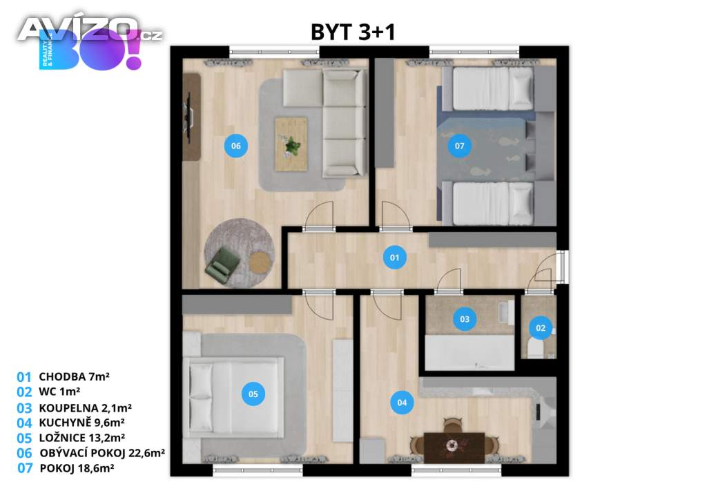 Foto inzerátu Prodej bytu 3+1, 74 m², ul. Holasova, Ostrava